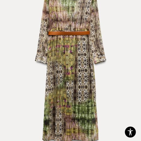 Zara Metallic Thread Maxi Dress - Picture 5 of 5